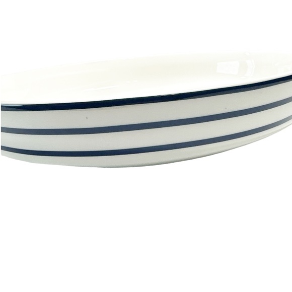 ♠️Kate Spade/Lenox♠️ PRIMROSE DRIVE STRIPE COBALT PASTA BOWL 8.75” 💙💙💙 - Picture 2 of 4